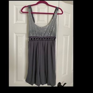 American rag sequin bubble dress